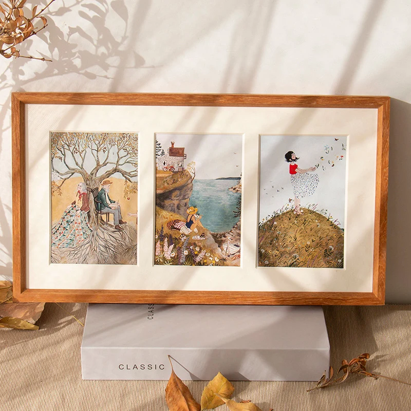 Künstlerischer Landschafts-Collage-Rahmen für Wanddisplay