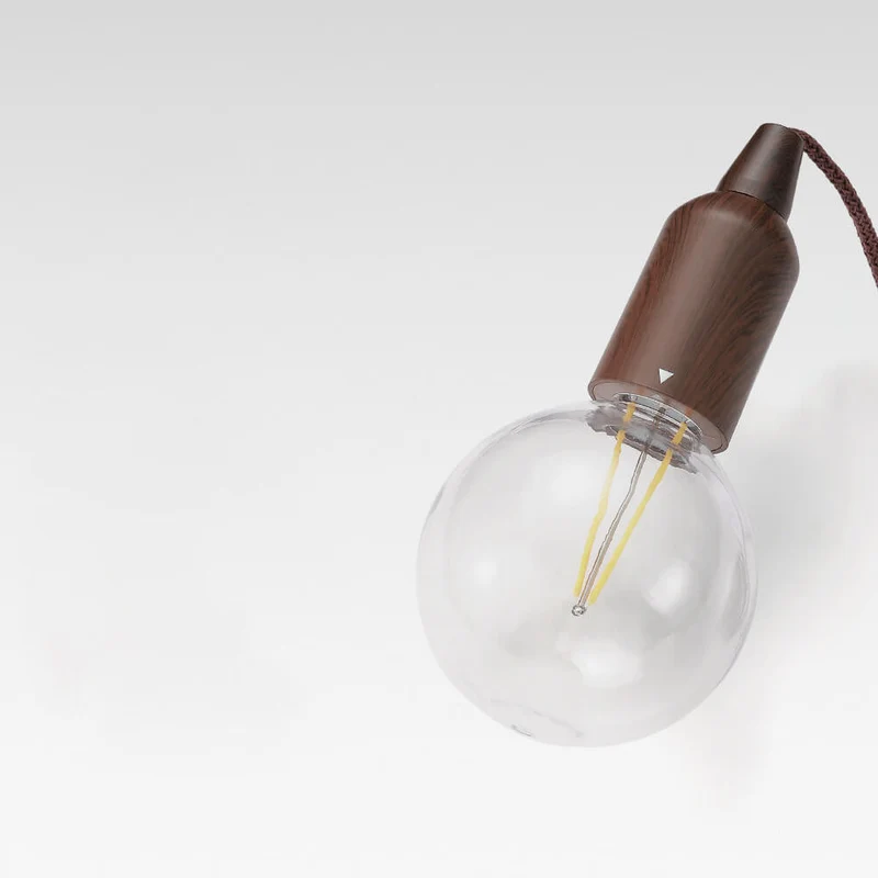Retro Tragbare Wasserdichte Holzkegel Batterie USB 1-Licht Camping Outdoor Lampe | Skanto