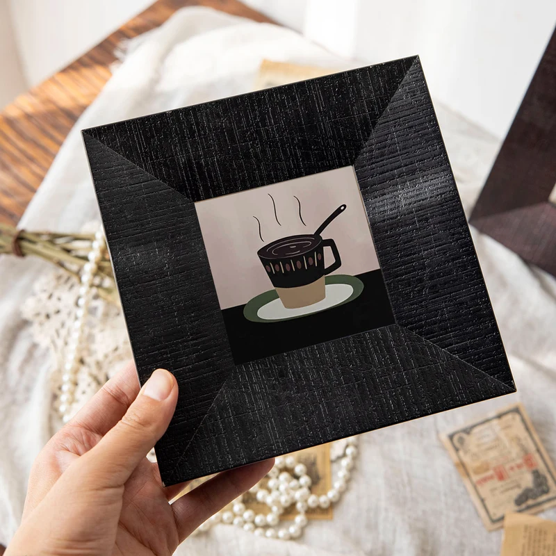 Künstlerischer gerahmter Kaffee-Wandkunstdisplay für das Zuhause