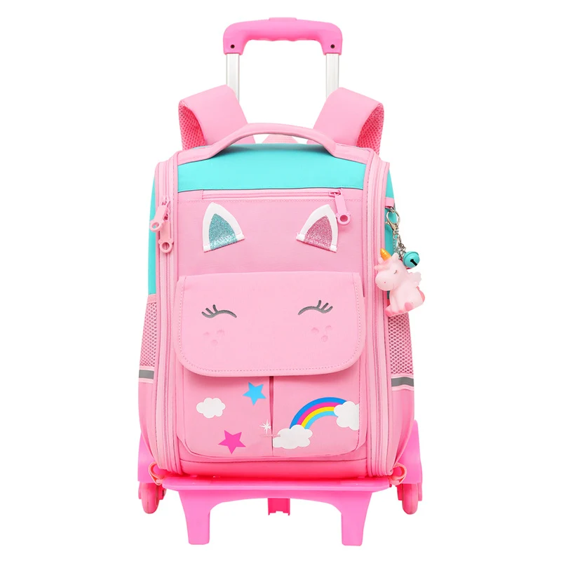 Rollende Schultasche mit niedlichem Tierdesign Skanto