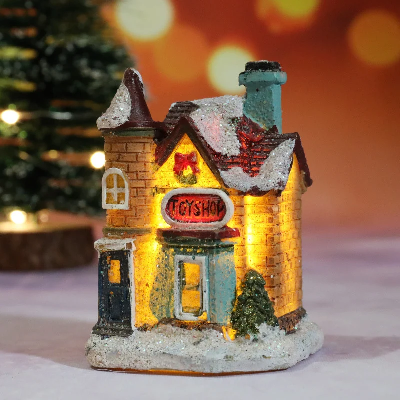 Dekorative Weihnachts-Spielzeughaus Figur