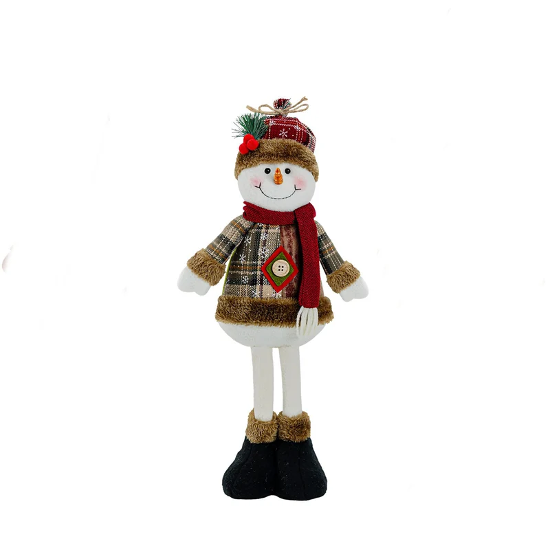 Dekorative Schneemann Figur im festlichen Design