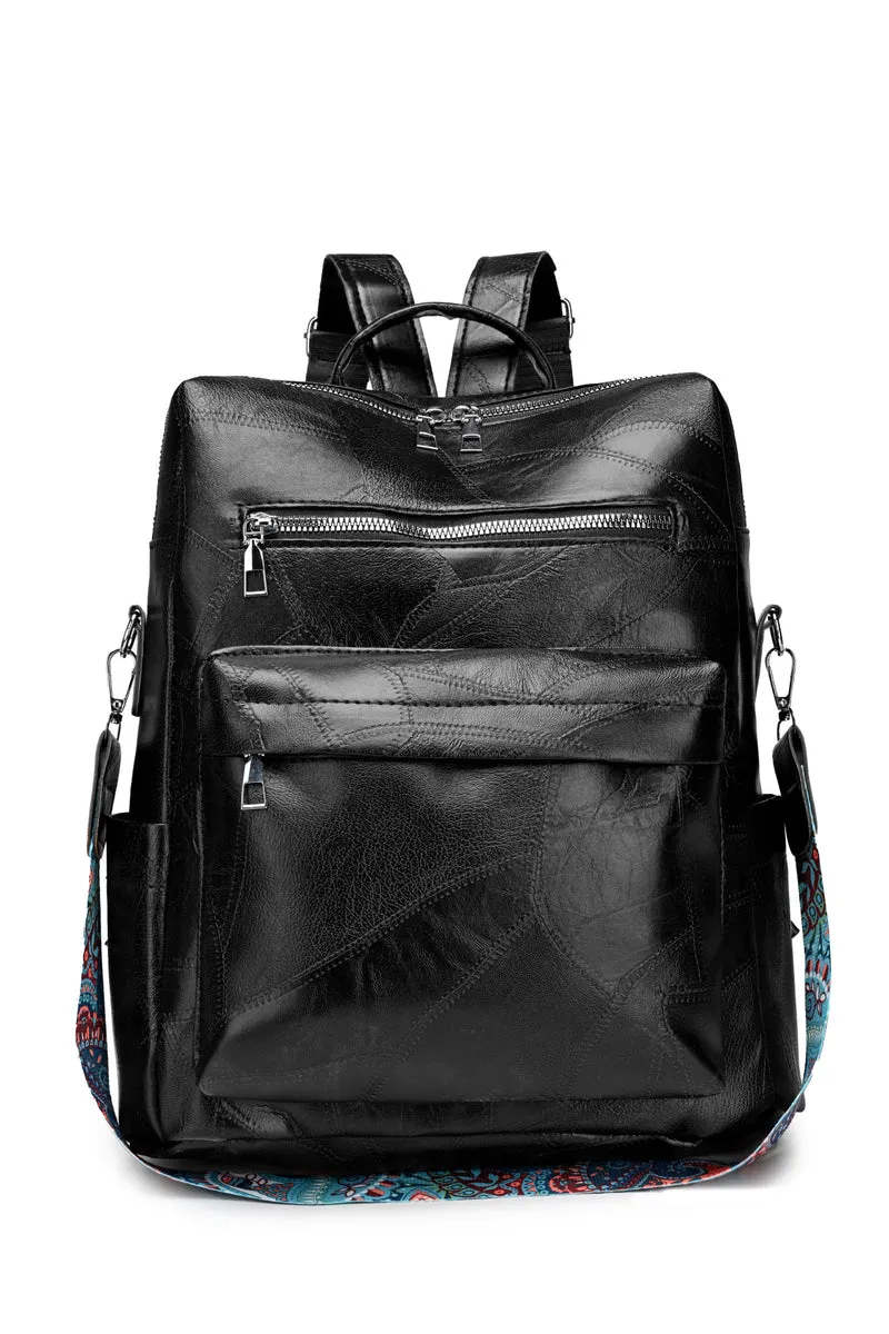 Stilvoller Lederrucksack Skanto