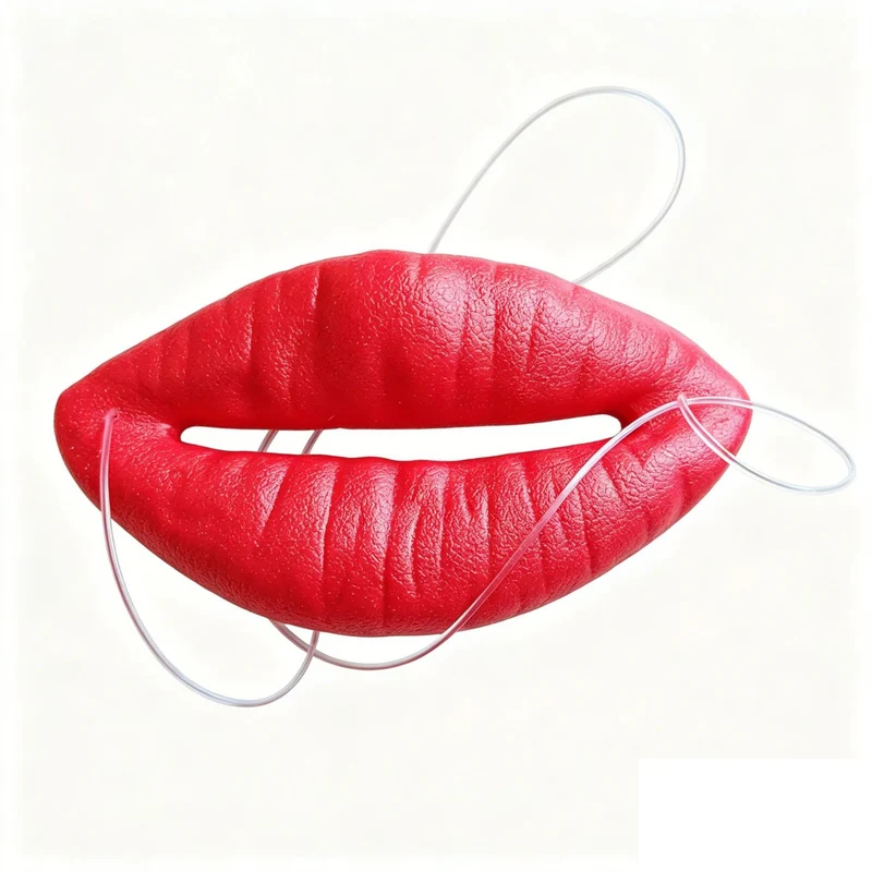 Dekorative Lippenfigur