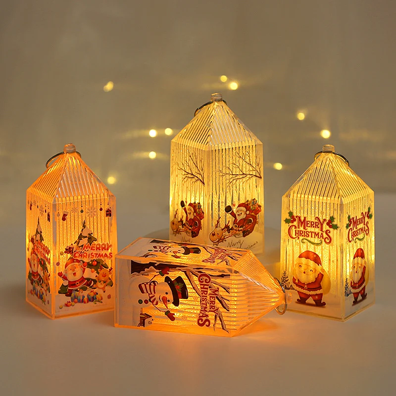 Weihnachtslaterne aus Kunststoff