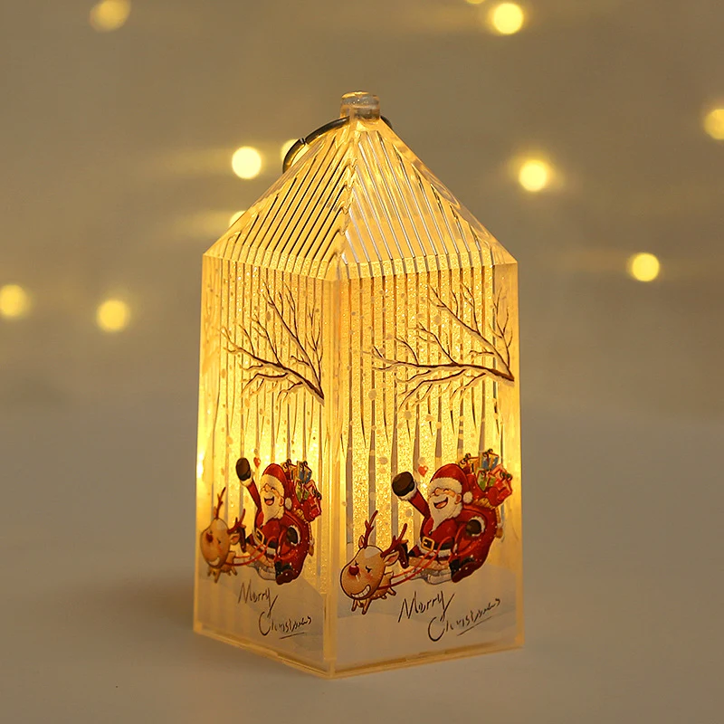 Weihnachtslaterne aus Kunststoff