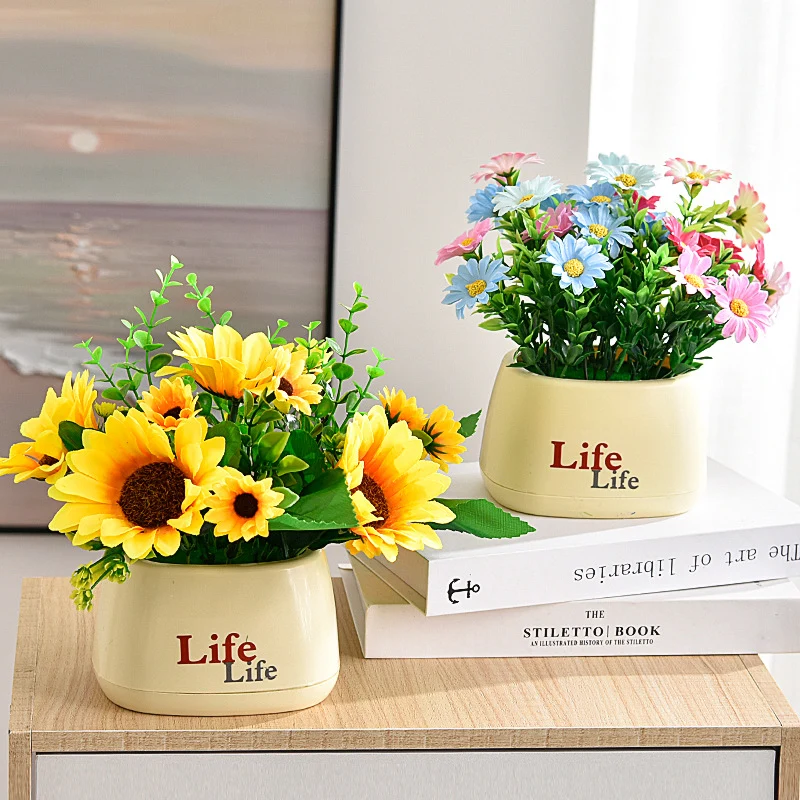 Lebensechter Blumen-Tischmittelstück-Arrangements