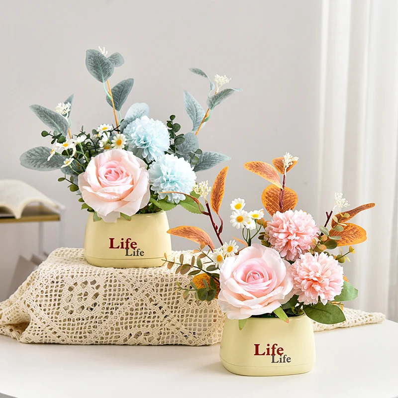Lebensechter Blumen-Tischmittelstück-Arrangements