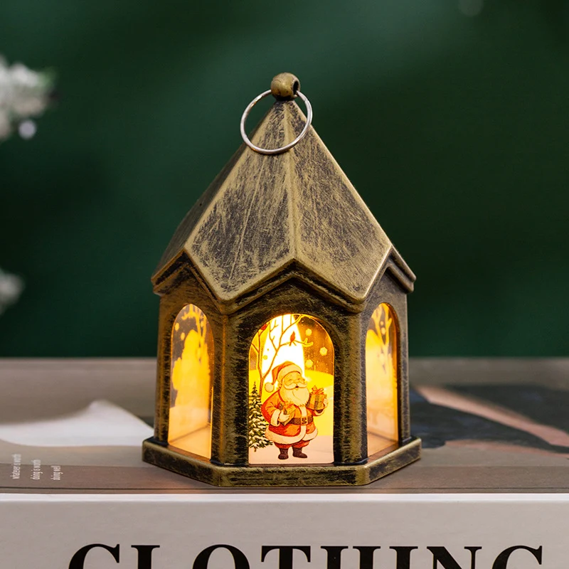 LED Weihnachtslaterne mit nostalgischem Design
