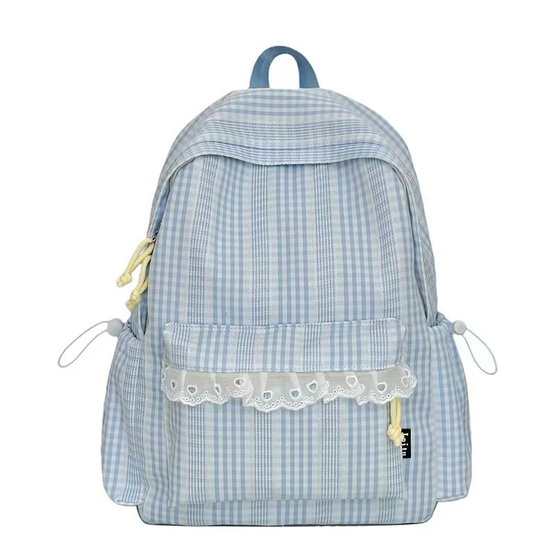 Stylischer Rucksack Skanto mit Vichy-Muster