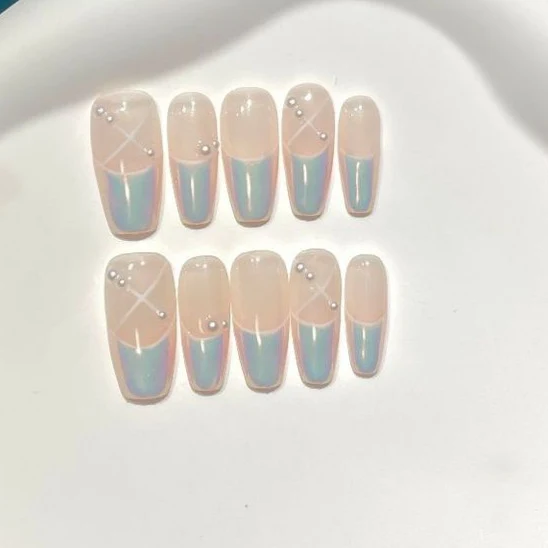 Elegantes Ombre Press-On Nagelset