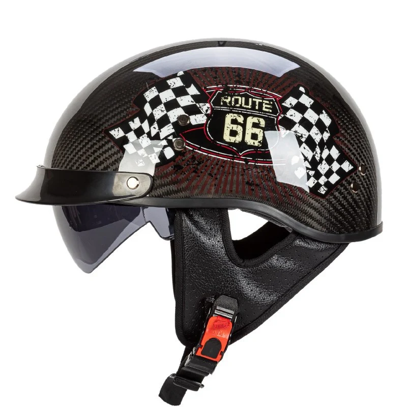 Stylischer Grafik-Totenkopf Motorradhelm Skanto