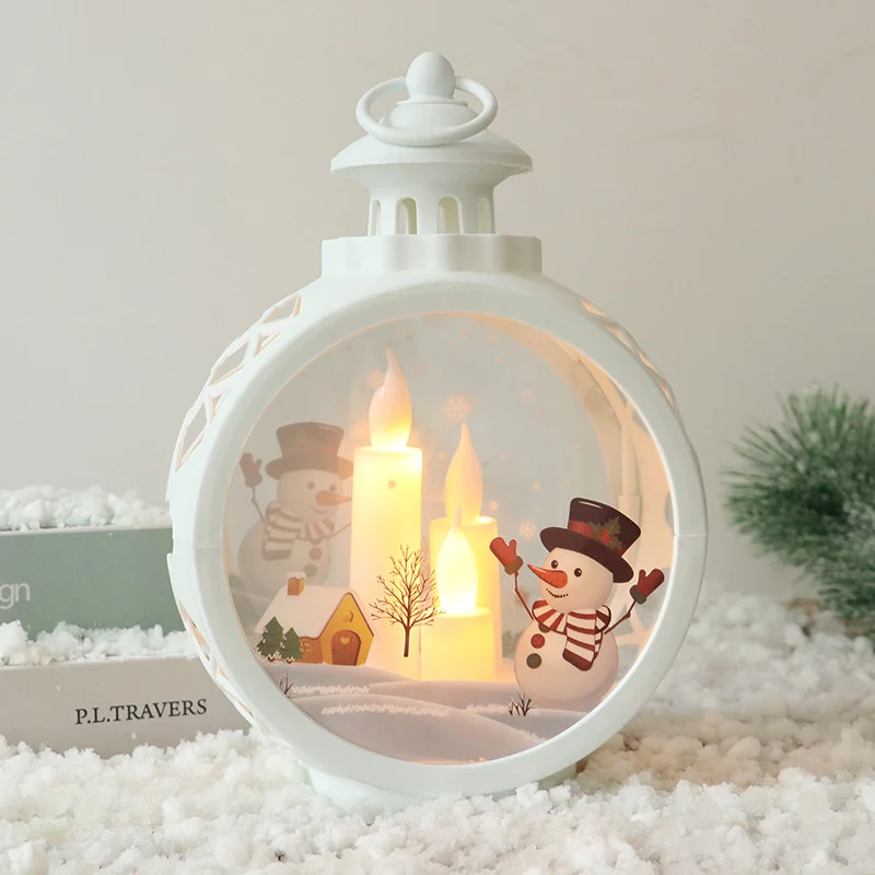 Dekorative Weihnachtslaterne mit LED Beleuchtung