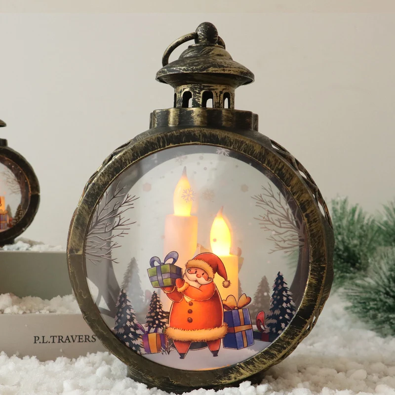 Dekorative Weihnachtslaterne mit LED Beleuchtung