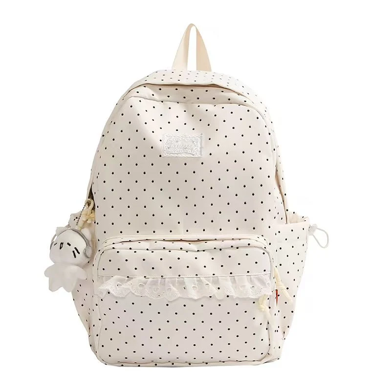 Rucksack mit Tupfen und Rüschen Skanto