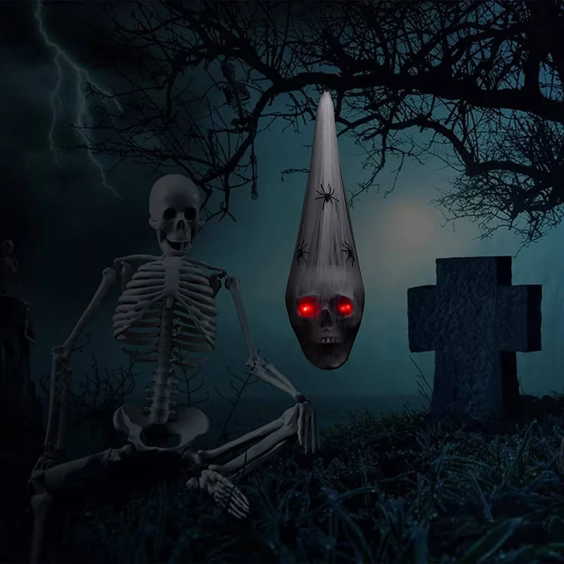 Hängende Gruselige Totenkopf-Dekoration