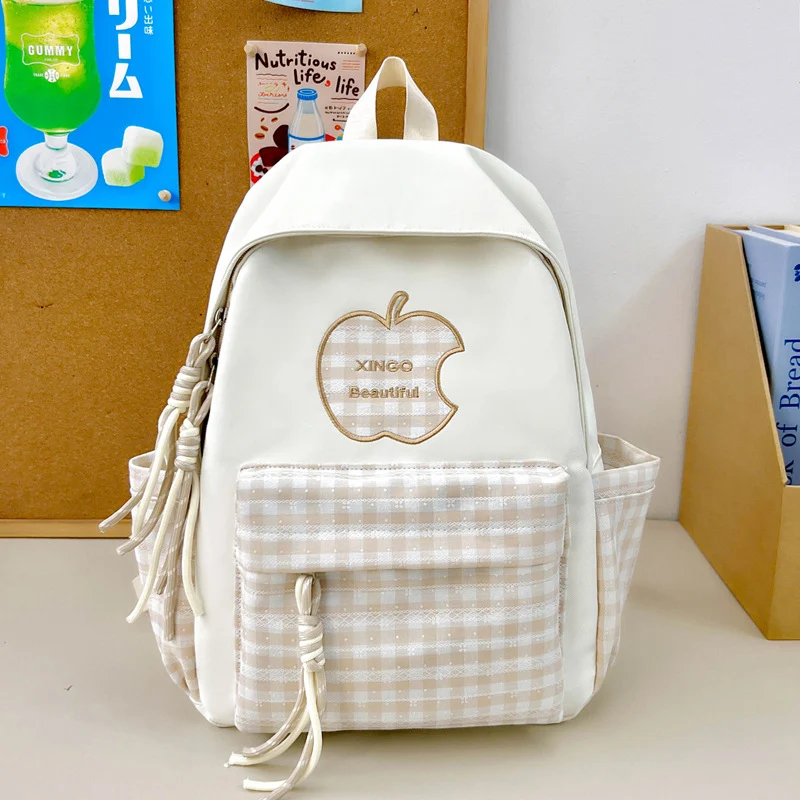 Rucksack im Vintage-Karo-Stil Skanto