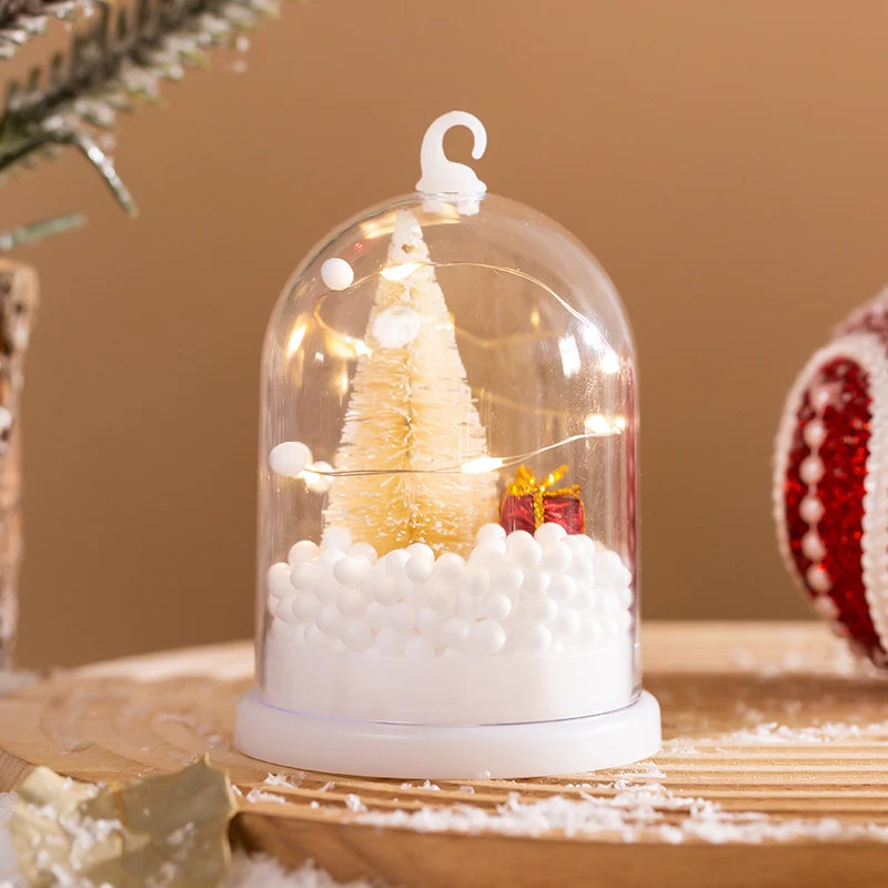 Deko-Laterne mit Weihnachtsmotiv