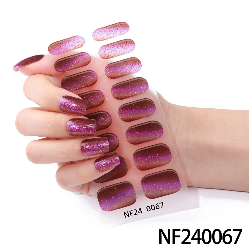 Glänzende Glossy Nail Wraps