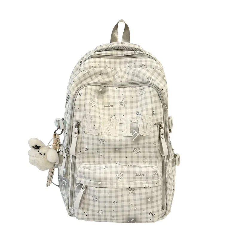 Stilvoller karierter Rucksack Skanto