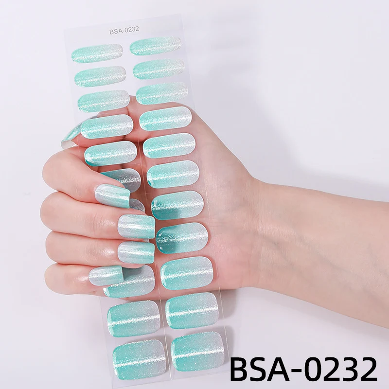 Funkelnde Glitzer-Nagelwraps