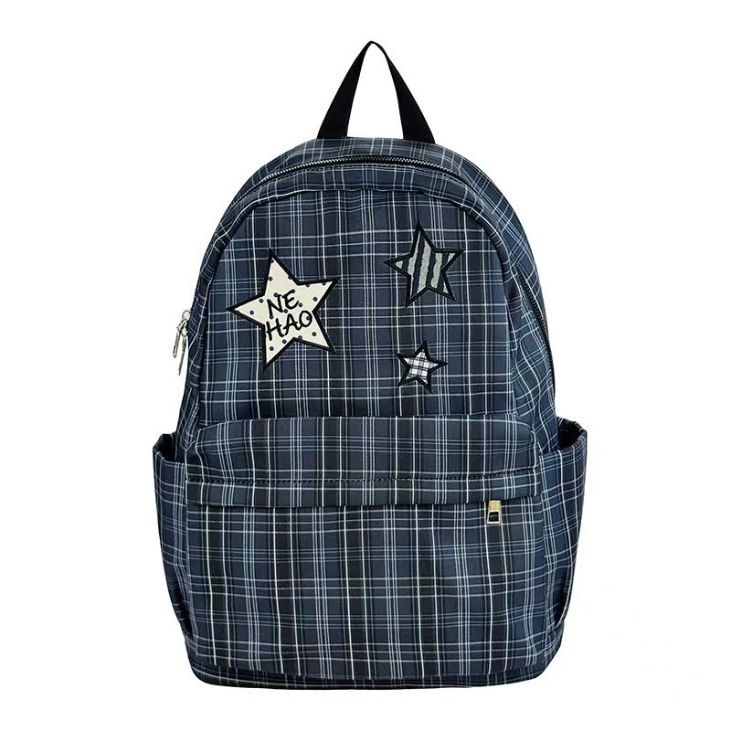 Stilvoller karierter Rucksack Skanto