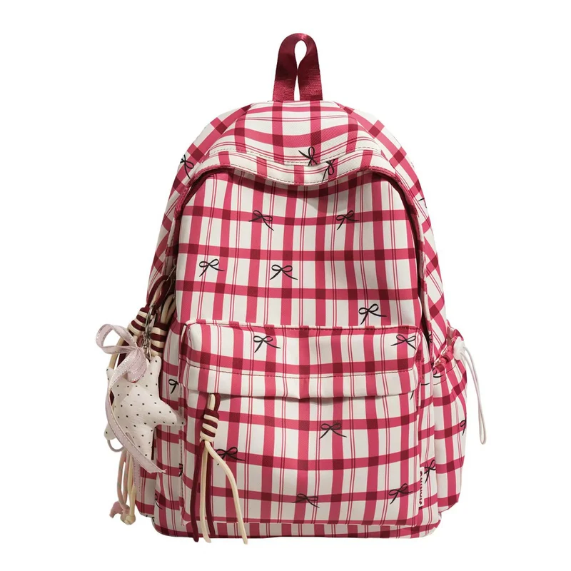 Stilvoller karierter Rucksack Skanto