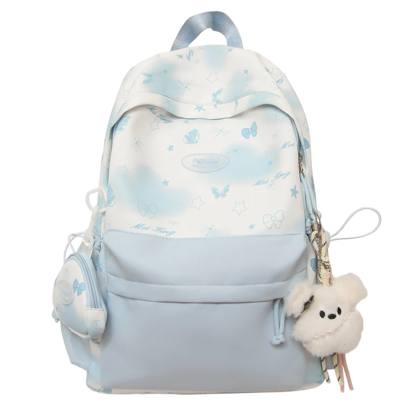 Stylischer Rucksack Skanto mit Schmetterlingsprint