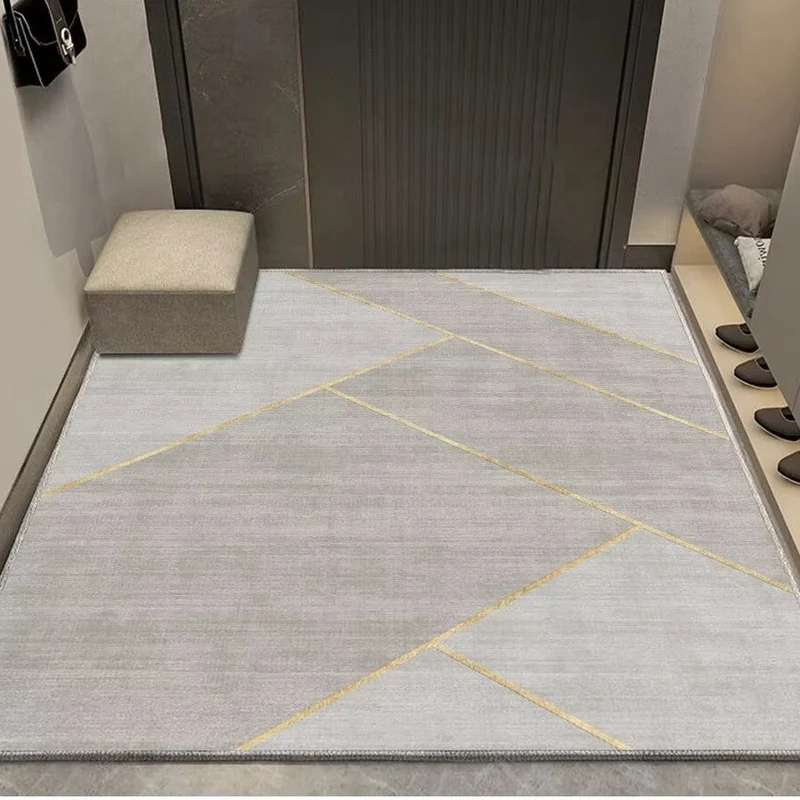 Modern geometrischer Eingangsbereich Teppich