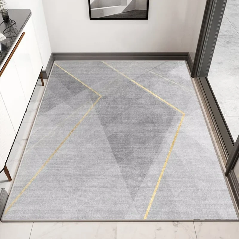 Modern geometrischer Eingangsbereich Teppich