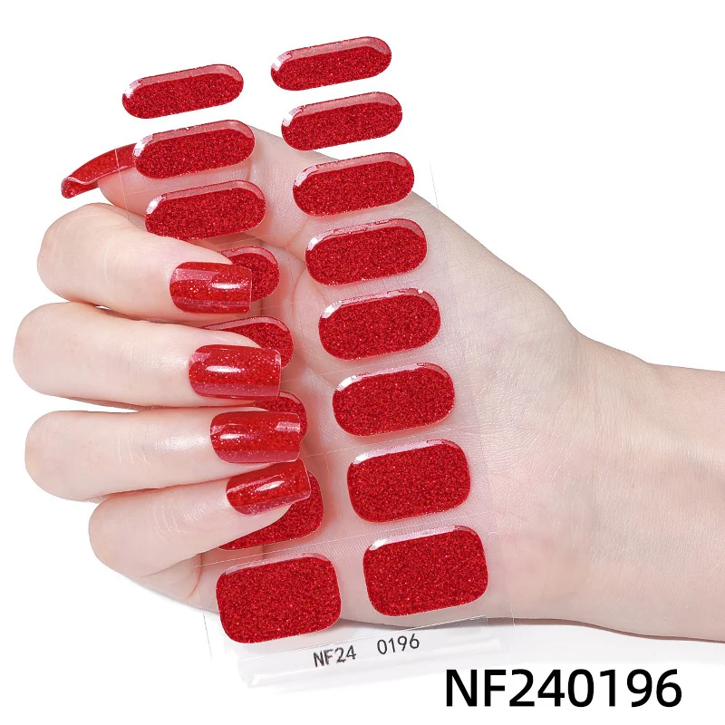 Funkelnde Gel-Nagelwickel