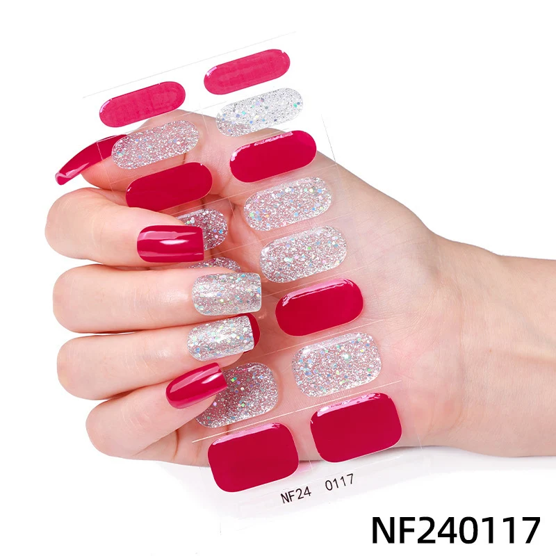Funkelnde Gel-Nagelwickel