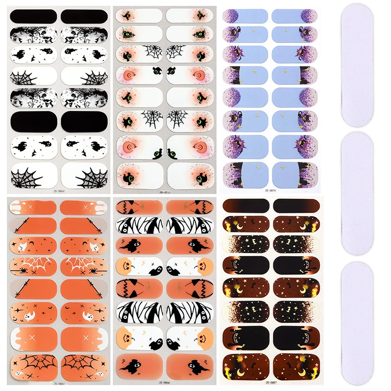 Thematische Halloween Nagelaufkleber