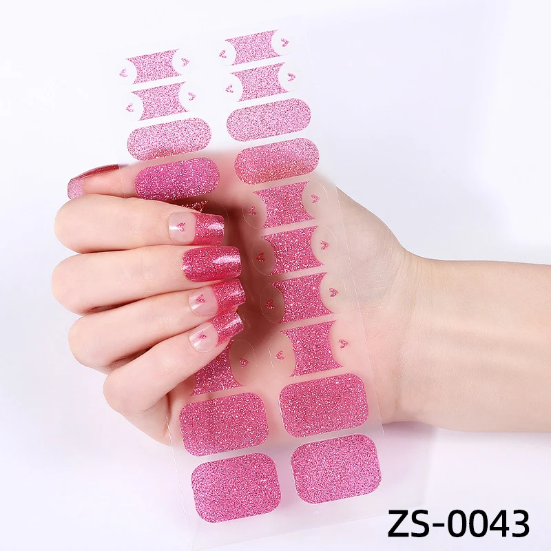 Glitzernde Glitter Nagelsticker