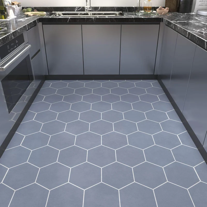Geometrisches Wabenmuster Teppichboden