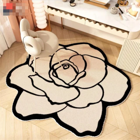 Blumenförmiger Teppich
