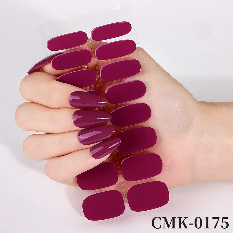 Glänzende Press-On Nail Wraps