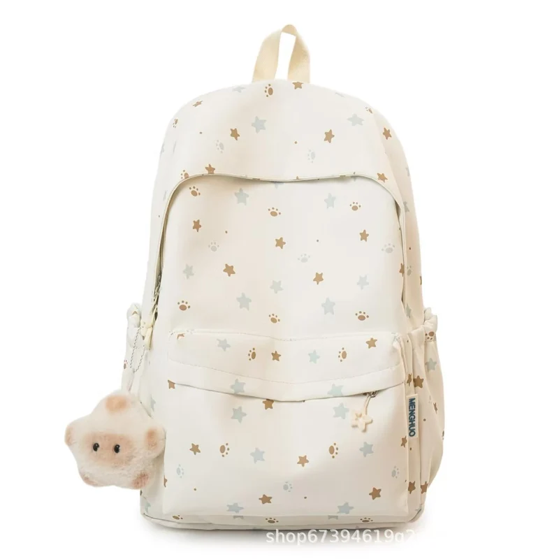 Rucksack Skanto aus weichem Stoff mit Sternenmuster