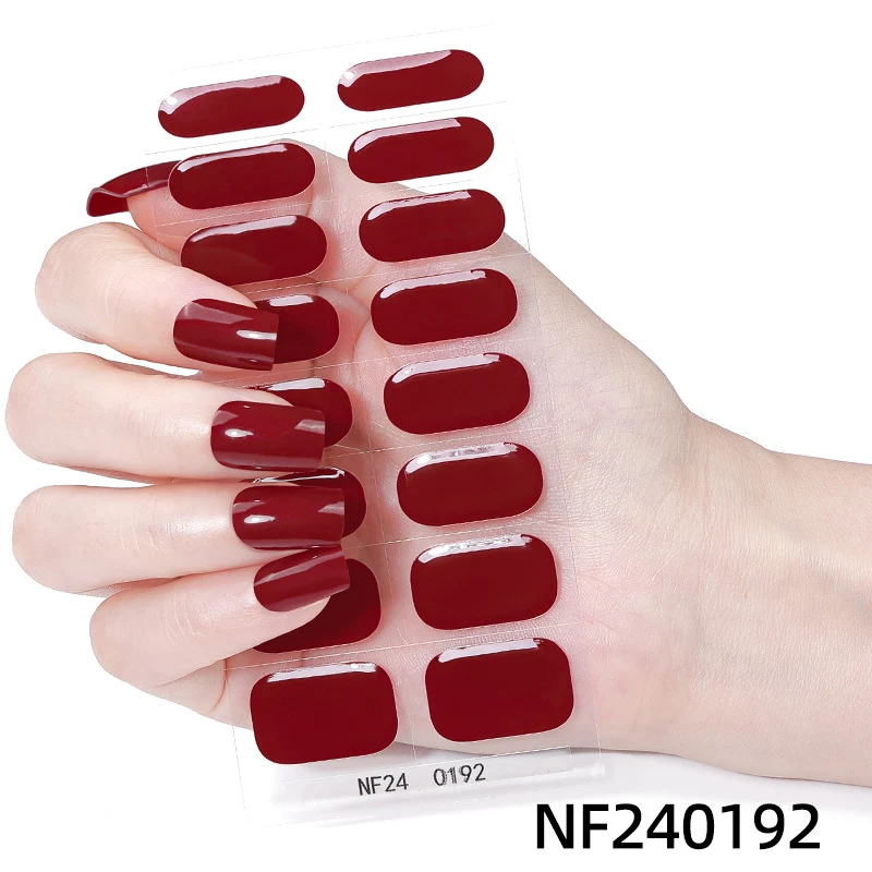 Glänzende Finish Gel-Nagel-Wickel