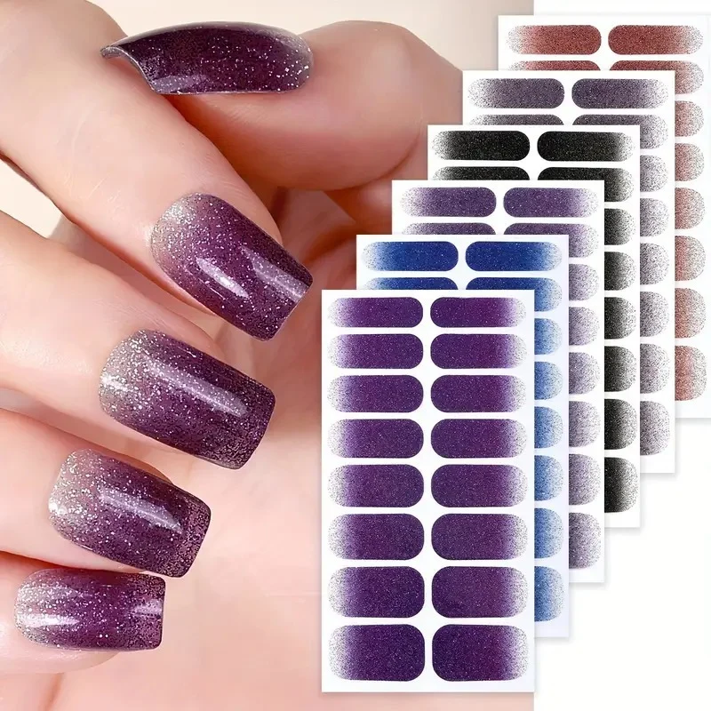 Glitter Ombre Nagelwraps 1790954415