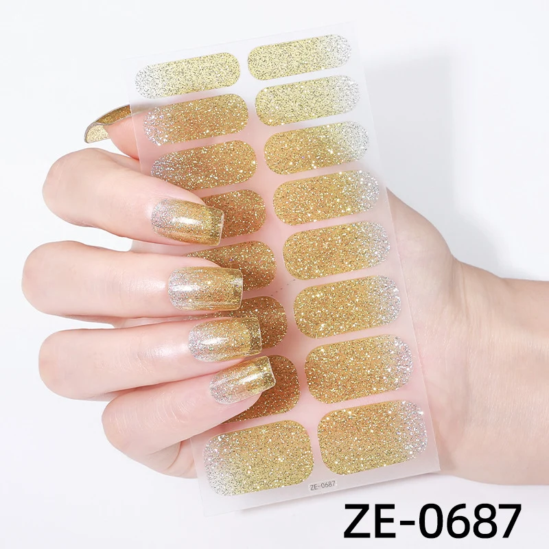 Glitter Ombre Nagelwraps 1790954415