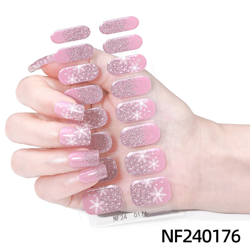 Festliche Nagelkunstaufkleber