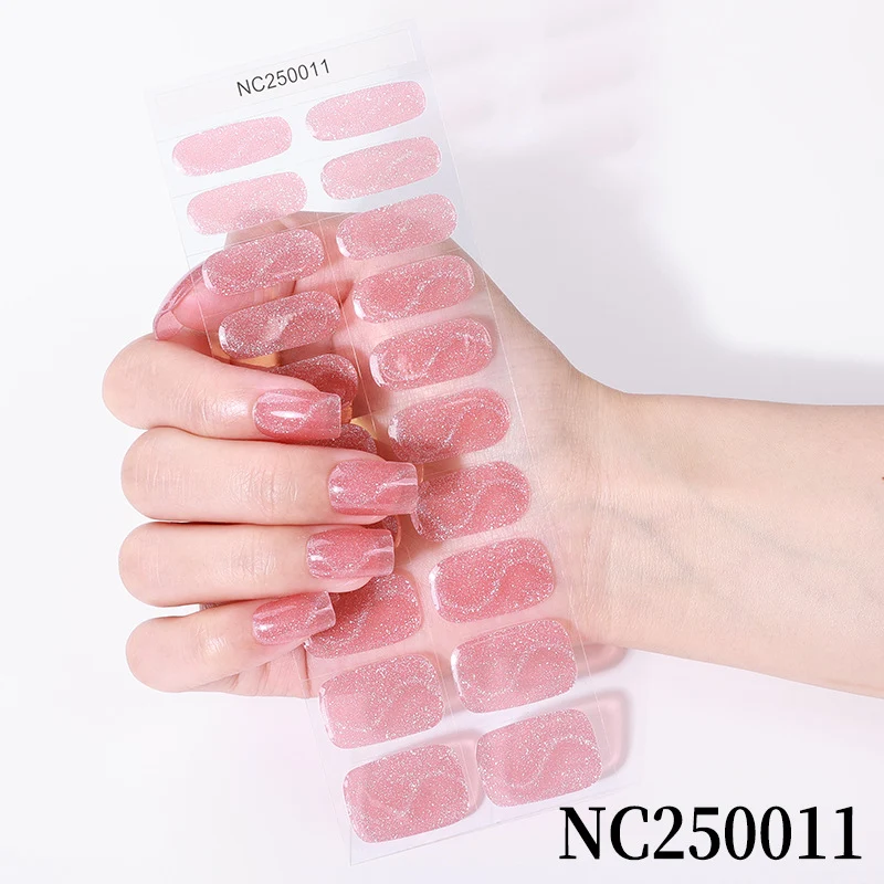Glitzer-Gel-Nagel-Wraps