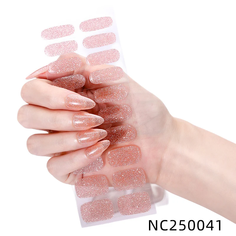 Elegante Glitzer Nagelwickel