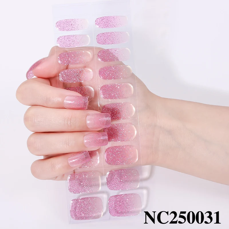Elegante Glitzer Nagelwickel