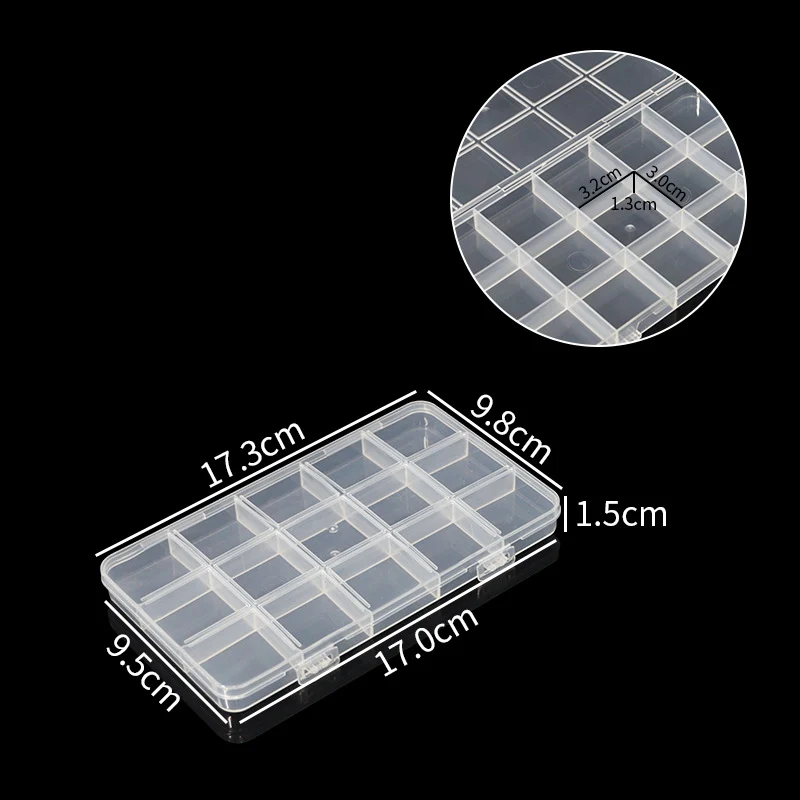 Multi-Compartment Clear Utility Storage Box Brehn