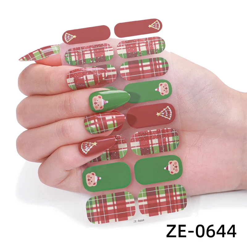 Florale Nagelkunst Aufkleber