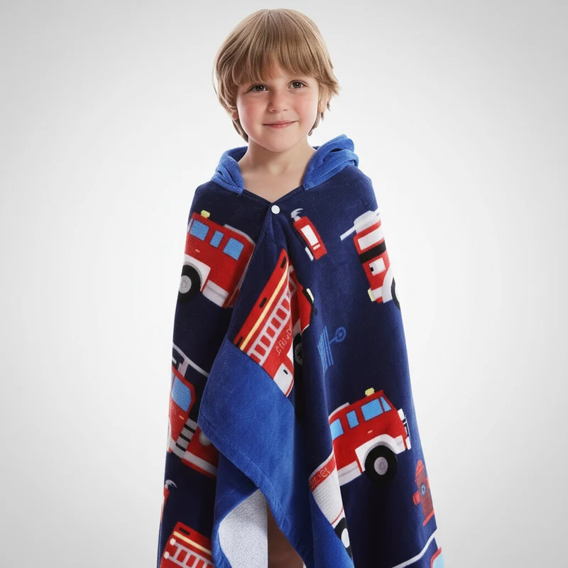 Moderne Cartoon-Stickerei - KidTowel