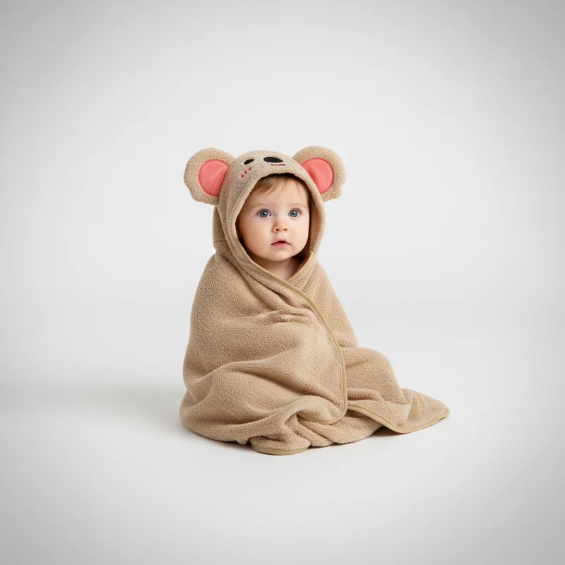 Baby Bademantel Mit Kapuze - FluffyCape