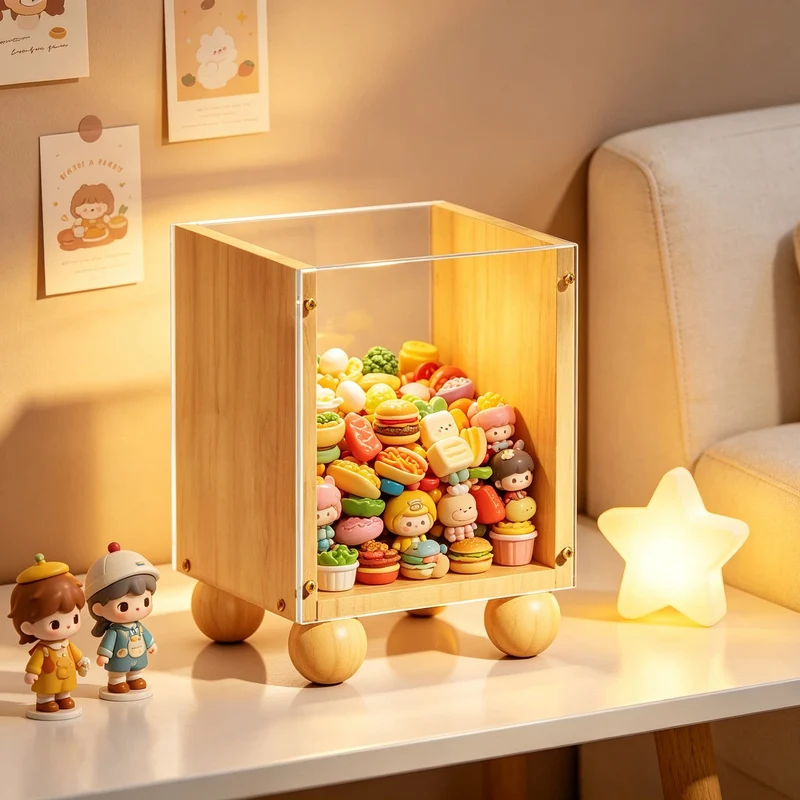 Holz Vanity Makeup Pinsel und Kosmetik Organizer